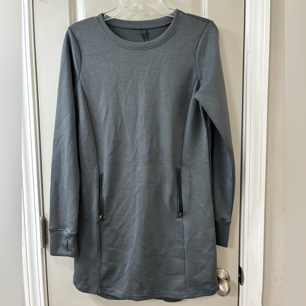 GAIAM Charcoal Long Sleeve Dress NWOT - Picture 8 of 8
